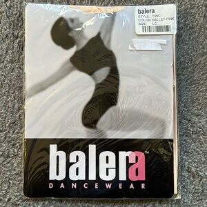 Balera dancewear footed tights ballet pink size large child